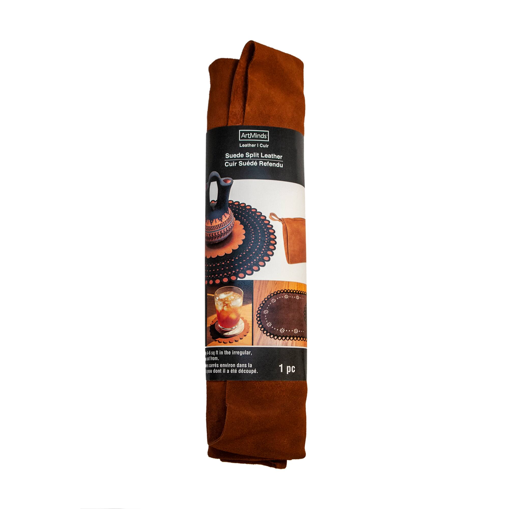 6 Pack: Brown Suede Split Leather by ArtMinds™